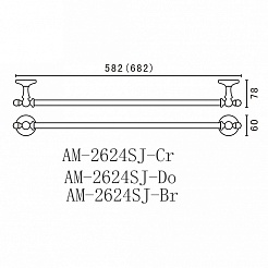 Art&Max Полотенцедержатель Antic Crystal AM-2624SJ-Do – фотография-2