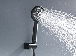 Aquatek Смеситель для ванны с душем Европа AQ1349MB матовый черный – фотография-6