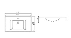  Мебель для ванной Ибица 90 белый/хром – фотография-2