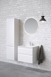 Aquatek Шкаф-пенал Вега 35 AQ70035L-MW белый матовый, петли слева – фотография-3