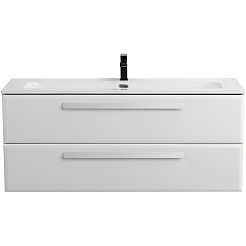 Cezares Тумба с раковиной Eco Cer-N 120 bianco lucido CZR-8073-120 ручки сатин – фотография-2