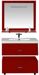 Misty Тумба подкатная Европа 90 красная – фотография-2