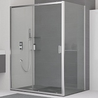 RGW Душевой уголок Classic CL-48 (CL-14 + Z-050-1) 160x90 профиль хром стекло прозрачное