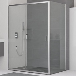 RGW Душевой уголок Classic CL-48 (CL-14 + Z-050-1) 160x90 профиль хром стекло прозрачное – фотография-1
