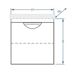 Stella Polare Тумба с раковиной Норина 50 – фотография-5