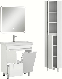 Onika Шкаф пенал Айленд 30 угловой белый – фотография-4