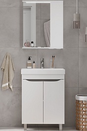 Volna Мебель для ванной Lake 60.2D R белая – фотография-1