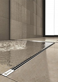 BERGES Wasserhaus Душевой лоток Super Slim 1000 091055 хром глянец – фотография-3