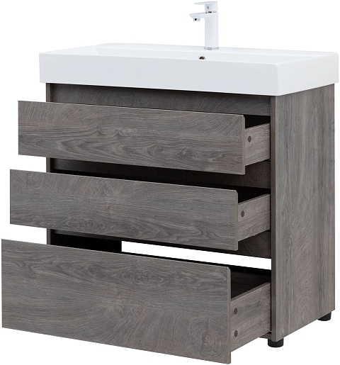 Aquanet Мебель для ванной Nova Lite 85 дуб рошелье – картинка-9