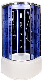DTO Душевая кабина BМ4590 LED BLACK с гидромассажем – фотография-1