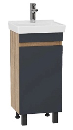 Onika Тумба с раковиной Милтон Квадро 40 графит/дуб сонома – фотография-1