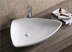 Ceruttispa Раковина накладная 69 CR7014 белая – фотография-2