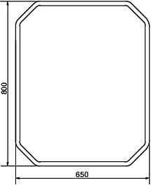 Comforty Зеркало Колеус 65 с бесконтактным выключателем – фотография-4