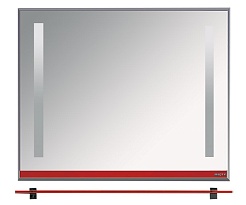 Misty Зеркало для ванной Джулия 105 красное – фотография-1