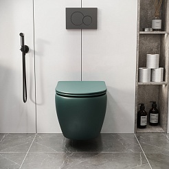 Grossman Унитаз подвесной Color GR-4411OLMS зеленый матовый – фотография-8