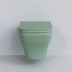 Ambassador Сиденье для унитаза Benefit тонкое мятное матовое – фотография-4