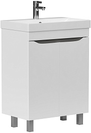 Volna Тумба с раковиной Lake 60.2D белая – фотография-1