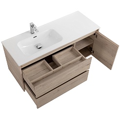 BelBagno Тумба с раковиной Kraft 120 L подвесная Rovere Galifax Bianco – фотография-5