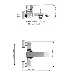 Tokito Смеситель для ванны AKARI хром TOK-AKA-1014 – фотография-6
