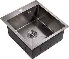 Milacio Мойка кухонная Denia 46 Steel вороненая сталь
