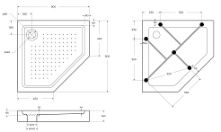 BelBagno Душевой поддон Tray 90/90 TRAY-BB-P-90-15-W – фотография-5