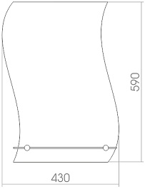 Mixline Зеркало Комфорт Волна 43 – фотография-2