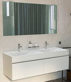 Velvex Мебель для ванной Pulsus 140 белая – фотография-1