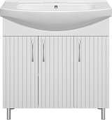 Misty Тумба с раковиной Изео 85 белая