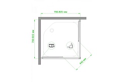 Royal Bath Душевой уголок 80/80 HPD RB 80 HPD-T – фотография-4