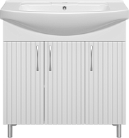 Misty Тумба с раковиной Изео 85 белая