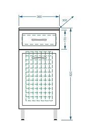 Stella Polare Комод Концепт 36, корзина – фотография-3