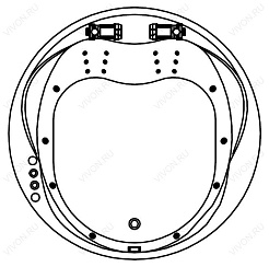 Kolpa San  Комплект гидромассажа Kolpa San Opera Elite Plus (массаж: боковой, спины) – фотография-2
