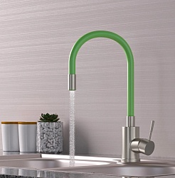 Mixline Смеситель для кухни 35k MLSS-0325 зелёный – фотография-2