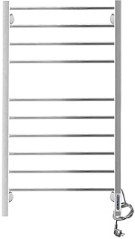 Domoterm Полотенцесушитель электрический Куба DMT П10 500x1000 EK R хром – фотография-1