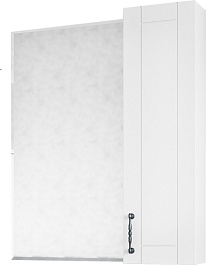 Sanflor Зеркальный шкаф Глория 65 R белый матовый – фотография-1