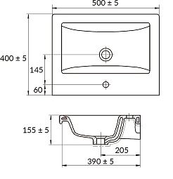 Velvex Тумба с раковиной Klaufs 50.2D белая – фотография-7