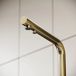 Sancos Смеситель для кухни Foster брашированное золото SC4014BG PVD покрытие – фотография-3