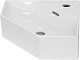 Mixline Тумба с раковиной Корнер 63.5 угловая белая – картинка-18