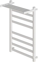 Point Полотенцесушитель электрический Меркурий П7 500x800 PN83858PW с полкой белый – фотография-1
