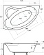 Besco Акриловая ванна Ada 140x90 L – фотография-8