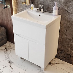 Onika Тумба под раковину Стрим 60.12 белая – фотография-5