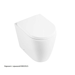 BelBagno Унитаз приставной Marino BB105CBR/BB105SC P-trap, безободковый – фотография-2