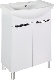 ASB-Mebel Тумба с раковиной Мессина 60/2 белая – фотография-1