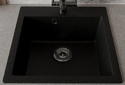 Teymi Мойка кухонная Lori Box 51 матовая черная – фотография-1