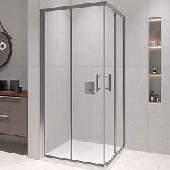RGW Душевой уголок Passage PA-31 90x90 профиль хром стекло прозрачное – фотография-1