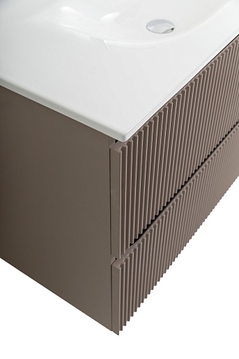 BelBagno Тумба под раковину Uno 100 подвесная Бежевый матовый – фотография-6