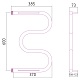 Стилье Полотенцесушитель М-образный 2П 60х40 – картинка-6