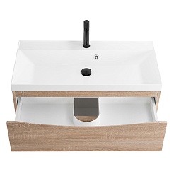 BelBagno Тумба с раковиной Marino 80 подвесная Rovere Bianco с раковиной 80/45 MR-AST – фотография-5