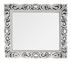 Водолей Мебель для ванной "Кармен 105" белая/серебро, зеркало в раме Версаль – фотография-2