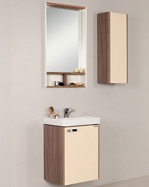 Акватон Мебель для ванной "Йорк 50 М" бежевый/джарра – фотография-1